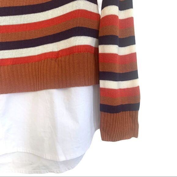 English Factory 100% Viscose Striped Faux Layered - Picture 4 of 7